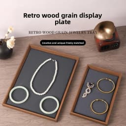 Jewelry Look Empty Tray Black Walnut Wooden Display Tray Jewelry Storage Bracelet Ornament Necklace