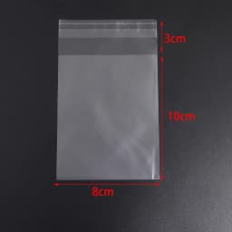 100pcs/lot Transparent Self Adhesive Seal Bags OPP Plastic Cellophane Bags Gifts Bag & Pouch Jewelry Packaging Cookie Candy Bags