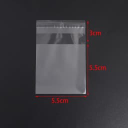 100pcs/lot Transparent Self Adhesive Seal Bags OPP Plastic Cellophane Bags Gifts Bag & Pouch Jewelry Packaging Cookie Candy Bags