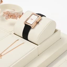 WoodTen Beige Jewelry Display Stand Microfiber Retail Jewelry Stand for Earring Necklace Watch Ring Counter Jewelry Display Prop