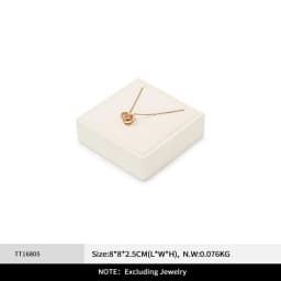WoodTen Beige Jewelry Display Stand Microfiber Retail Jewelry Stand for Earring Necklace Watch Ring Counter Jewelry Display Prop