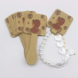 50pcs Jewelry Card Set, Paper Necklace/Hair Accessory Display Label Card, Jewelry Display Card