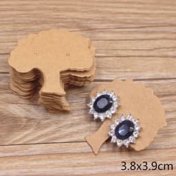 50pcs Jewelry Card Set, Paper Necklace/Hair Accessory Display Label Card, Jewelry Display Card