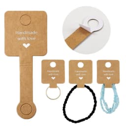 50pcs Jewelry Card Set, Paper Necklace/Hair Accessory Display Label Card, Jewelry Display Card