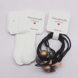 50pcs Jewelry Card Set, Paper Necklace/Hair Accessory Display Label Card, Jewelry Display Card