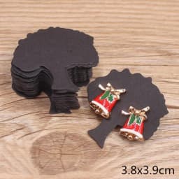 50pcs Jewelry Card Set, Paper Necklace/Hair Accessory Display Label Card, Jewelry Display Card