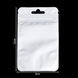 50pcs Resealable Plastic Bags Transparent Purple color Zip Lock Bags for DIY Anti-oxidation Jewelry Display Wrap Packaging Bag