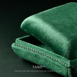 TAIMY Plush Velvet Necklace Jewelry Box Suede Tassel Jewelry Box Portable Travel Storage Jewelers Pendant Packaging Boxes