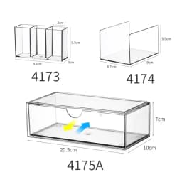 Acrylic Drawer Type Jewelry Box Hair Ties Cotton Swabs Hair Accessories Hair Clips Hair Bands Elastic Bands Storage Organizer