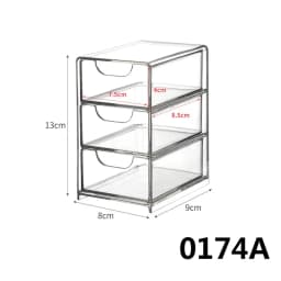 Acrylic Drawer Type Jewelry Box Hair Ties Cotton Swabs Hair Accessories Hair Clips Hair Bands Elastic Bands Storage Organizer