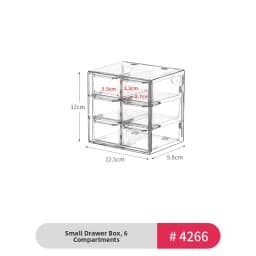 Acrylic Drawer Type Jewelry Box Hair Ties Cotton Swabs Hair Accessories Hair Clips Hair Bands Elastic Bands Storage Organizer