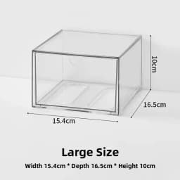 Acrylic Drawer Type Jewelry Box Hair Ties Cotton Swabs Hair Accessories Hair Clips Hair Bands Elastic Bands Storage Organizer