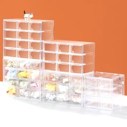 Acrylic Drawer Type Jewelry Box Hair Ties Cotton Swabs Hair Accessories Hair Clips Hair Bands Elastic Bands Storage Organizer