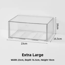 Acrylic Drawer Type Jewelry Box Hair Ties Cotton Swabs Hair Accessories Hair Clips Hair Bands Elastic Bands Storage Organizer
