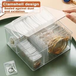 Drawer Organizer Self Sealing Plastic Jewelry Zip Lock Bags Reclosable Thick Transparent Ziplock Gift Packaging Storage Pouches