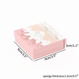 1PCS Pink Craft Paper Drawer DIY Jewelry Box Ring Earring Necklace Bracelet Gift Packaging Boxes for Wedding Birthday Party
