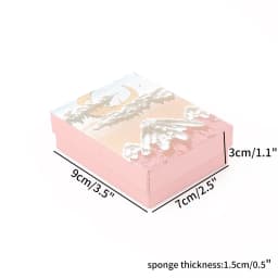 1PCS Pink Craft Paper Drawer DIY Jewelry Box Ring Earring Necklace Bracelet Gift Packaging Boxes for Wedding Birthday Party