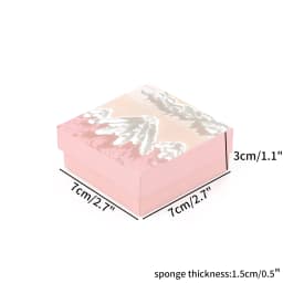 1PCS Pink Craft Paper Drawer DIY Jewelry Box Ring Earring Necklace Bracelet Gift Packaging Boxes for Wedding Birthday Party