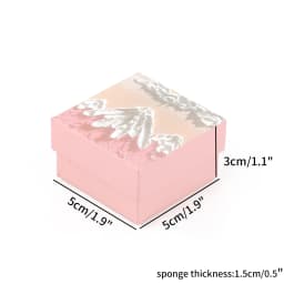 1PCS Pink Craft Paper Drawer DIY Jewelry Box Ring Earring Necklace Bracelet Gift Packaging Boxes for Wedding Birthday Party