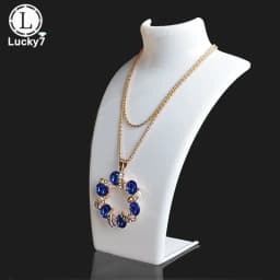 Portrait Acrylic Jewelry Display Stand Transparent Plastic Necklace Pendant Earring Showcase Prop for Model