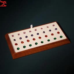 Detachable Diamond Jewelry Display Tray Gem Display Mat Jewelry Exhibitors Round Bead Gemstone Storage Tray Organizer