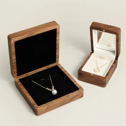 Wedding Necklace Box with Mirror Wood Jewelry Display Boxs Wedding Anniversary Gift for Her Luxurious Jewelry Box For Gifts
