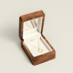 Wedding Necklace Box with Mirror Wood Jewelry Display Boxs Wedding Anniversary Gift for Her Luxurious Jewelry Box For Gifts
