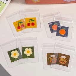 20Pcs Transparent PVC Jewelry Pouches Bags Anti-Oxidation Cute Storage Bag for Earrings Necklace Bracelet Display Packaging Bag