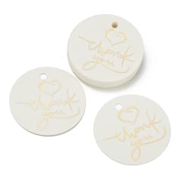 50pcs/Lot Bronzing Stamping Thank You Tags Black White Paper Card Handmade Gift Wrapping DIY Jewelry Accessories Price Label