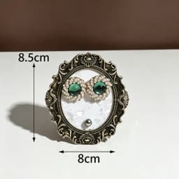 Oval Photo Frame Retro Earrings Storage Stand Jewelry Shop Display Shooting Props Home Decoration
