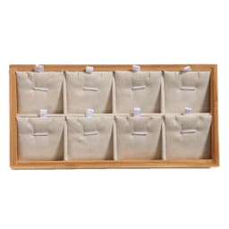 Organizer Jewelry Storage Bamboo Velvet Set Jewelry Display Tray Ring Box Earrings Necklaces Bracelets Pendants Display