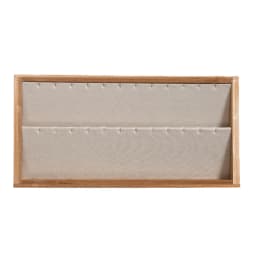 Organizer Jewelry Storage Bamboo Velvet Set Jewelry Display Tray Ring Box Earrings Necklaces Bracelets Pendants Display