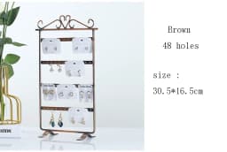 Metal Earring Organizer Household Wall Hanging Necklace Rack Ear Clip Jewelry Display Rack Ear Stud Bracelet Holder