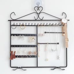 Metal Earring Organizer Household Wall Hanging Necklace Rack Ear Clip Jewelry Display Rack Ear Stud Bracelet Holder