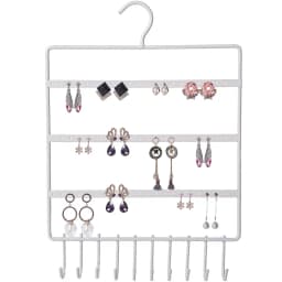 Metal Earring Organizer Household Wall Hanging Necklace Rack Ear Clip Jewelry Display Rack Ear Stud Bracelet Holder