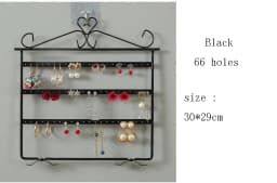 Metal Earring Organizer Household Wall Hanging Necklace Rack Ear Clip Jewelry Display Rack Ear Stud Bracelet Holder