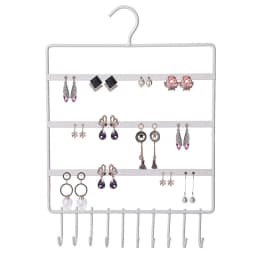 Metal Earring Organizer Household Wall Hanging Necklace Rack Ear Clip Jewelry Display Rack Ear Stud Bracelet Holder