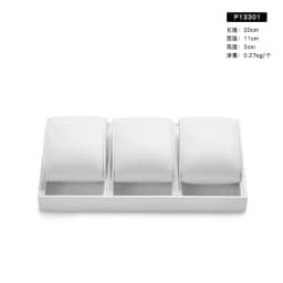 Oirlv Leather Jewelry Display Set Shop Cabinet Display Props Necklace Display Bust Jewelry Store Ring Earrings Bangle Tray