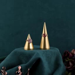 Gold Metal Hand Ring Holder Finger Jewelry Tower Earring T Bar Shelf Hanging Display Stand Ear Studs Storage Organizer Hole Rack