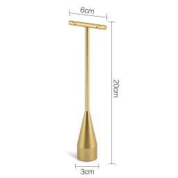 Gold Metal Hand Ring Holder Finger Jewelry Tower Earring T Bar Shelf Hanging Display Stand Ear Studs Storage Organizer Hole Rack