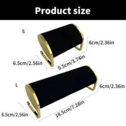 Sophisticated Bracelet and Watch Stand Modern Jewelry Bracelet Display Stand Holder with Metal Accent for Exhibitions