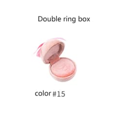 Latest Product Round Jewelry Box Creative Velvet Bow Ring Box Jewelry Boxes Jewelry Packaging for Ring Earring Pendant Organizer