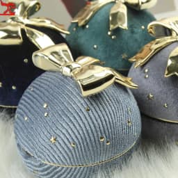 Latest Product Round Jewelry Box Creative Velvet Bow Ring Box Jewelry Boxes Jewelry Packaging for Ring Earring Pendant Organizer