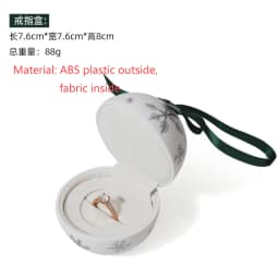 Latest Product Round Jewelry Box Creative Velvet Bow Ring Box Jewelry Boxes Jewelry Packaging for Ring Earring Pendant Organizer