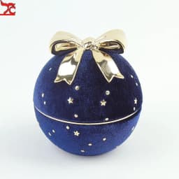 Latest Product Round Jewelry Box Creative Velvet Bow Ring Box Jewelry Boxes Jewelry Packaging for Ring Earring Pendant Organizer