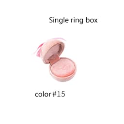 Latest Product Round Jewelry Box Creative Velvet Bow Ring Box Jewelry Boxes Jewelry Packaging for Ring Earring Pendant Organizer