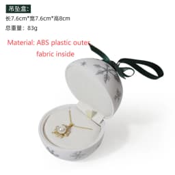 Latest Product Round Jewelry Box Creative Velvet Bow Ring Box Jewelry Boxes Jewelry Packaging for Ring Earring Pendant Organizer