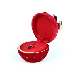 Latest Product Round Jewelry Box Creative Velvet Bow Ring Box Jewelry Boxes Jewelry Packaging for Ring Earring Pendant Organizer