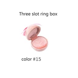 Latest Product Round Jewelry Box Creative Velvet Bow Ring Box Jewelry Boxes Jewelry Packaging for Ring Earring Pendant Organizer