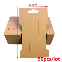 30-50pcs Multi-style Paper Card Hair Accessories Dispaly Card DIY Handmade Hair Clip Hairband Jewelry Packaging Price Tag Card